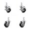 Service Caster 3 Inch Black Polyurethane Wheel Swivel 7/8 Inch Square Stem Caster Brakes, 2PK SCC-SQ20S314-PPUB-BLK-TLB-78-2-S-2 - alternate 1
